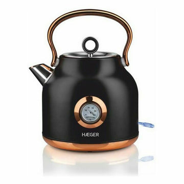 Hervidor y Tetera Eléctrica Haeger EK-22B.024A Negro Acero Inoxidable 2200 W 1,7 L