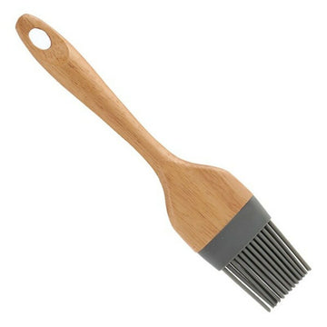 Pincel para Cocina Marrón Gris Madera Silicona