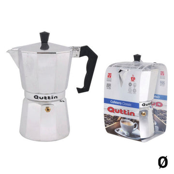 Cafetera Italiana Quttin Acero Inoxidable Aluminio